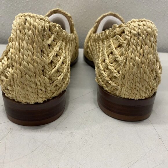 NEW BIBI LOU Posey Woven Loafers Natural Slip-On Flats Women’s Size 10 (EU 41) - Picture 5 of 8